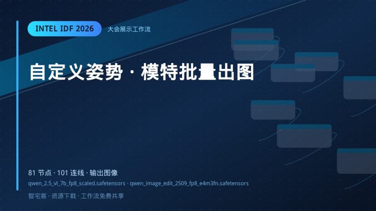 自定义姿势 · 模特批量出图