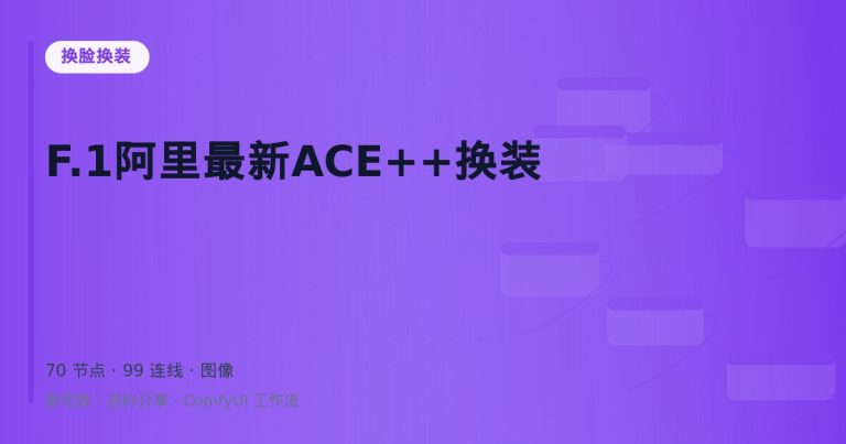 F.1阿里最新ACE++换装