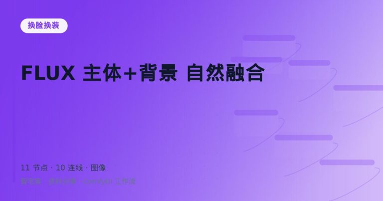 FLUX 主体+背景 自然融合