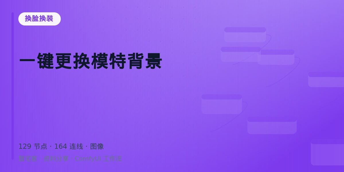 一键更换模特背景 封面