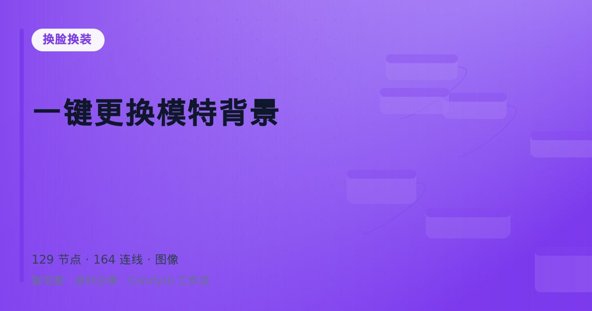 一键更换模特背景