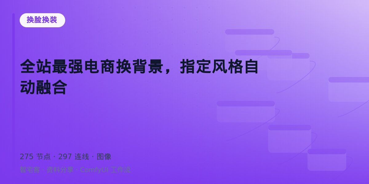 全站最强电商换背景,指定风格自动融合 封面