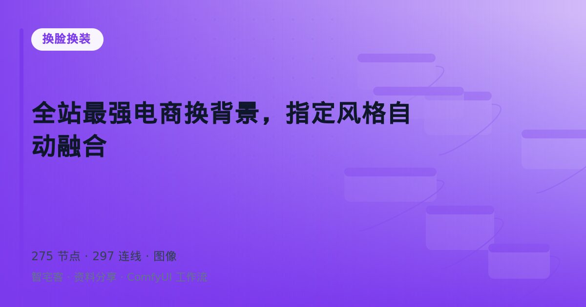 全站最强电商换背景,指定风格自动融合