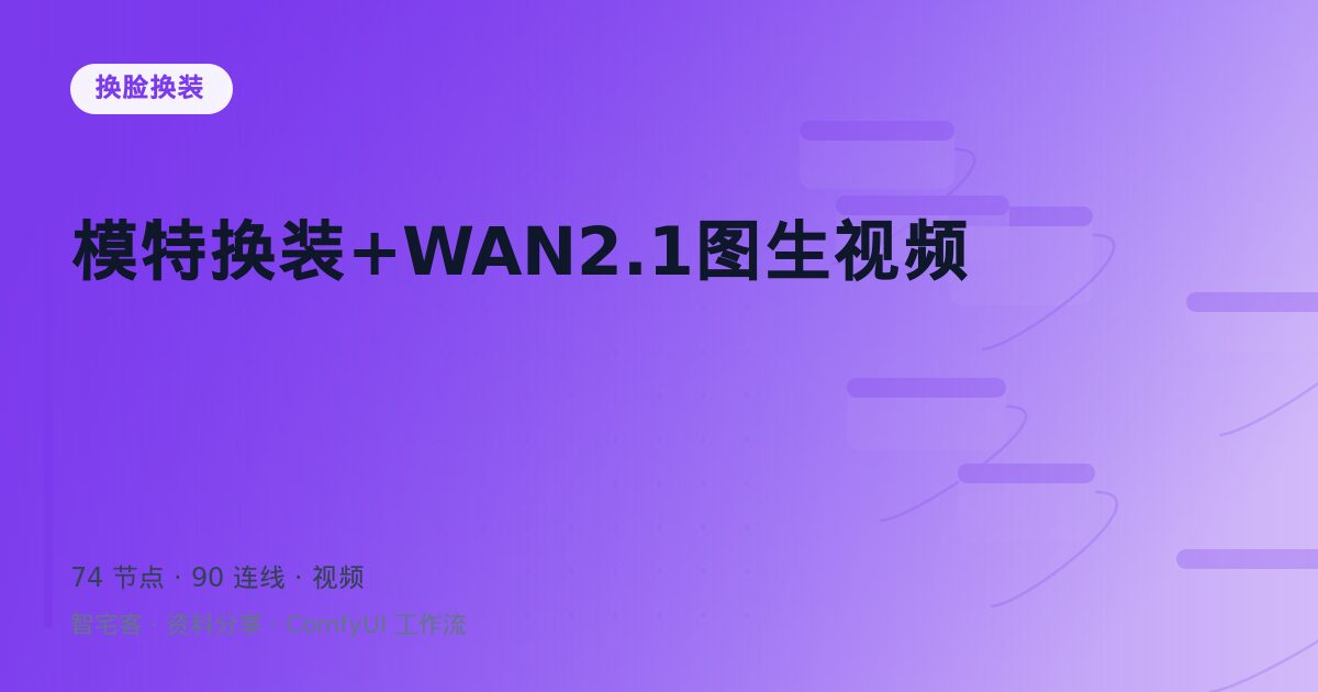 模特换装+WAN2.1图生视频