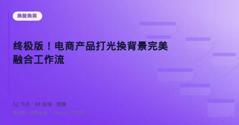 终极版！电商产品打光换背景完美融合工作流