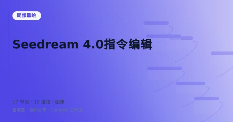 Seedream 4.0指令编辑