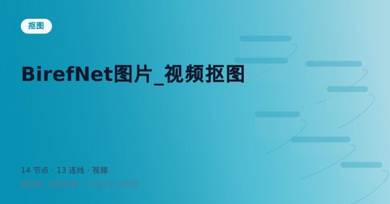 BirefNet图片_视频抠图