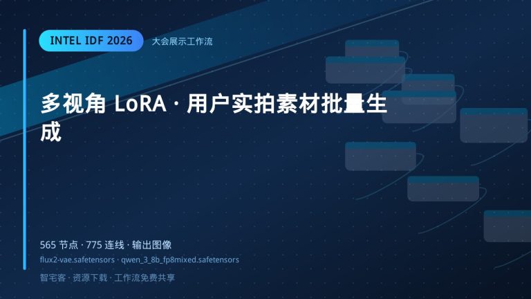 多视角 LoRA · 用户实拍素材批量生成