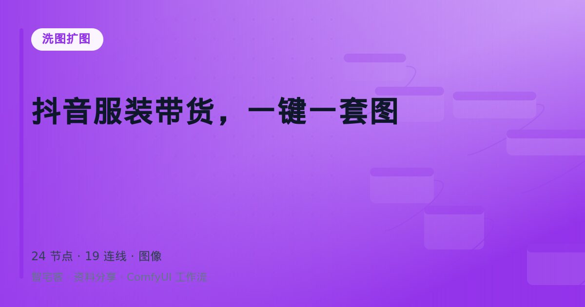 抖音服装带货,一键一套图
