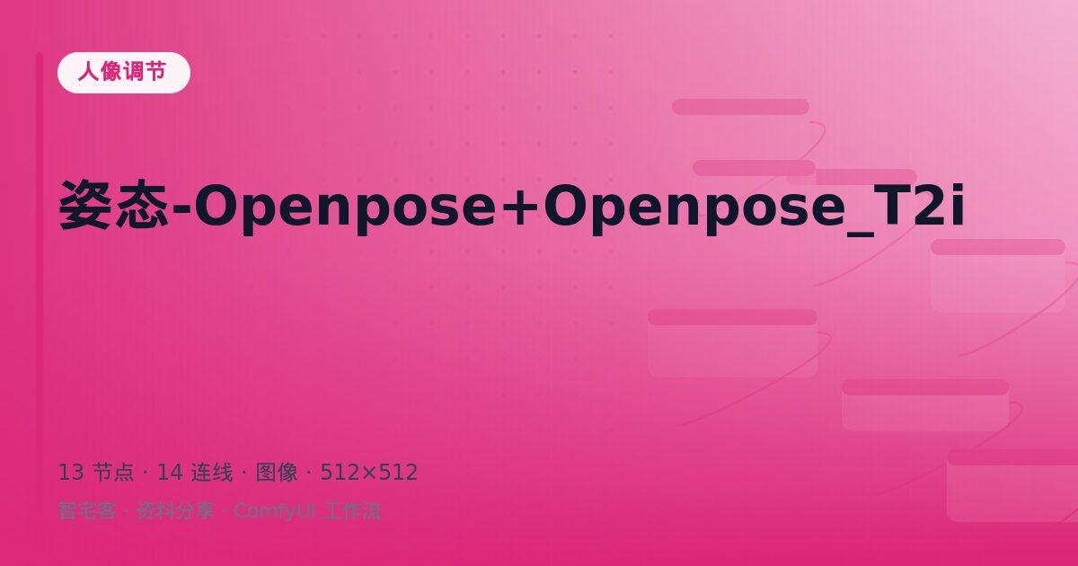 姿态-Openpose+Openpose_T2i