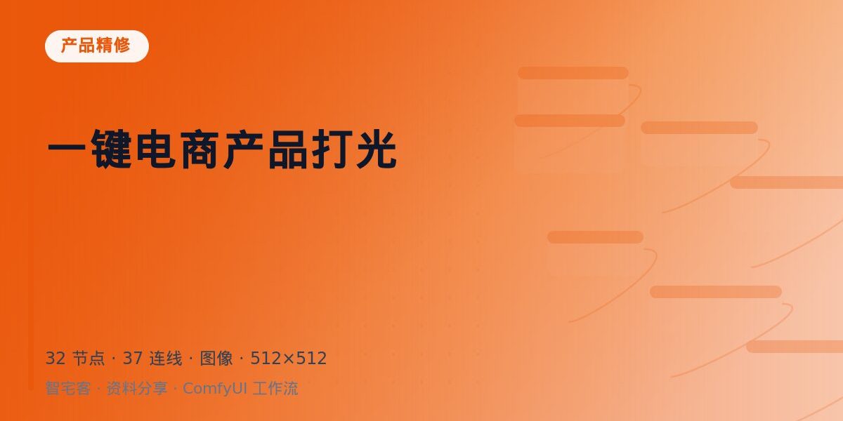 一键电商产品打光 封面
