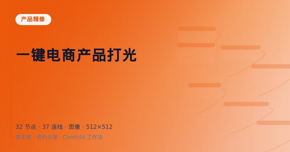 一键电商产品打光