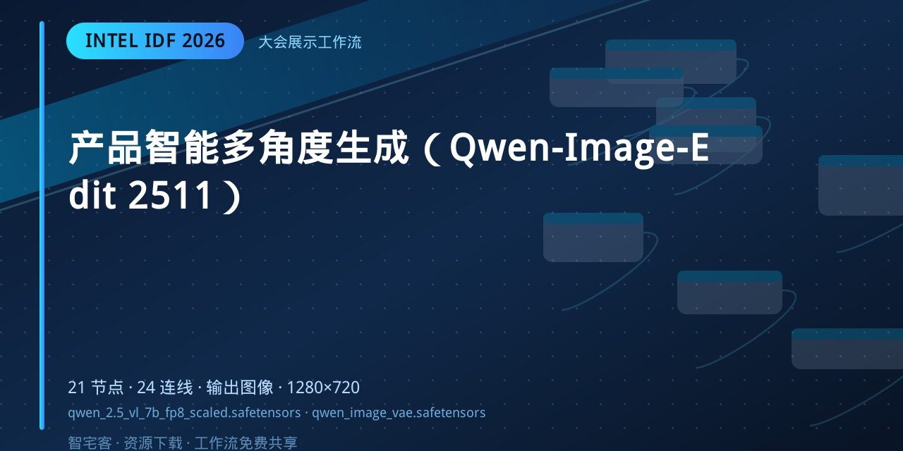 产品智能多角度生成(Qwen-Image-Edit 2511) 封面