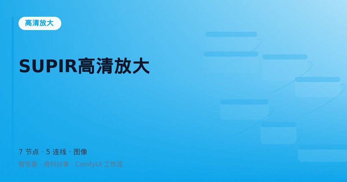 SUPIR高清放大
