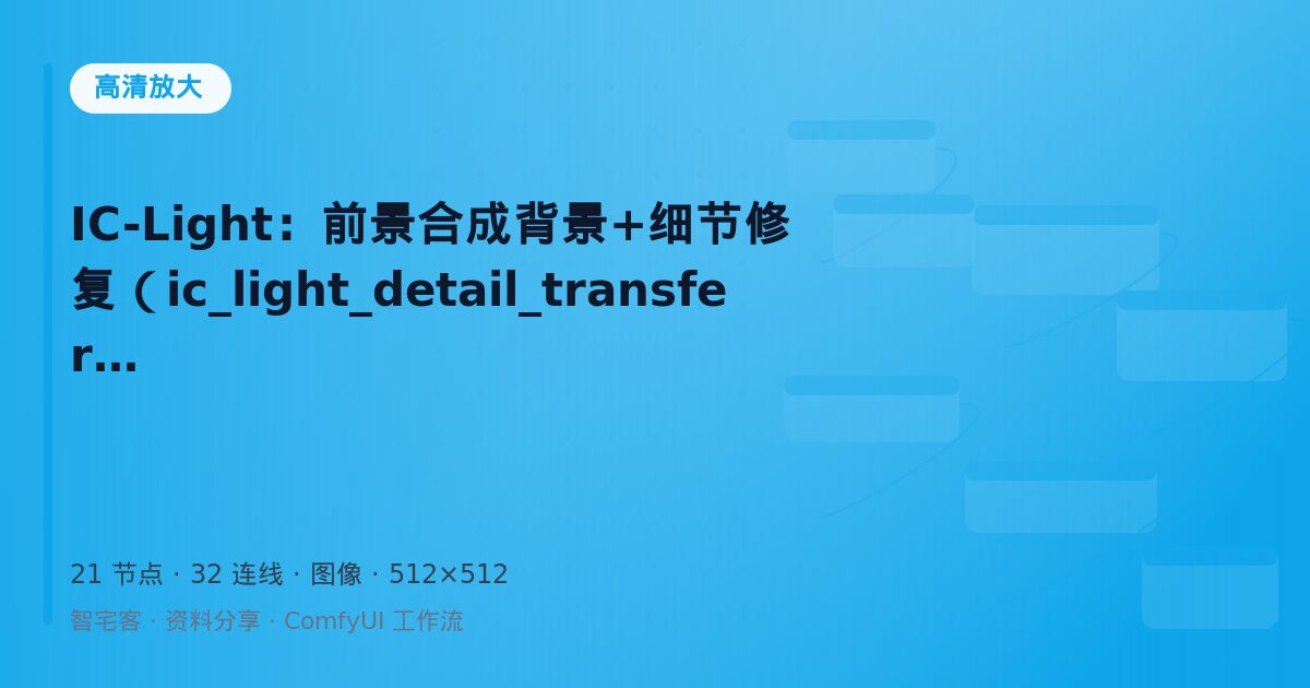 IC-Light:前景合成背景+细节修复(ic_light_detail_transfer)