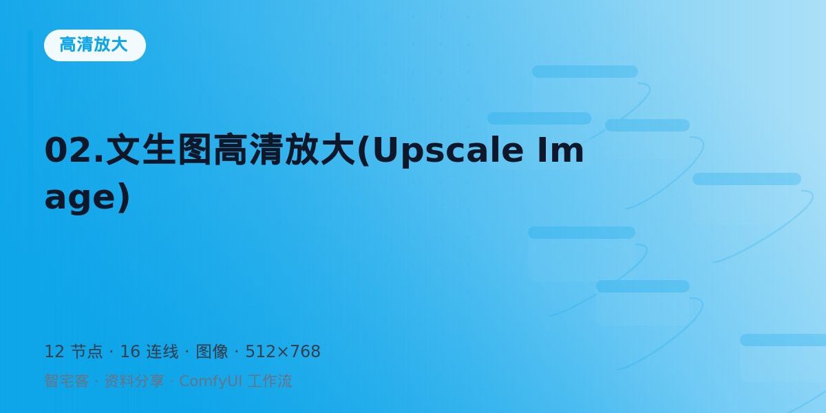 02.文生图高清放大(Upscale Image) 封面
