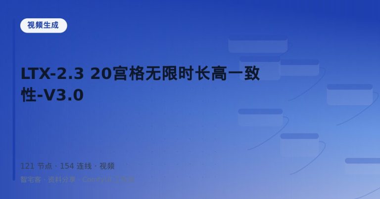 LTX-2.3 20宫格无限时长高一致性-V3.0