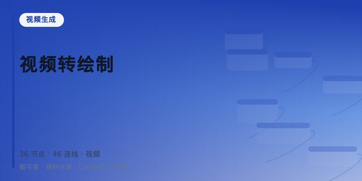 视频转绘制 封面