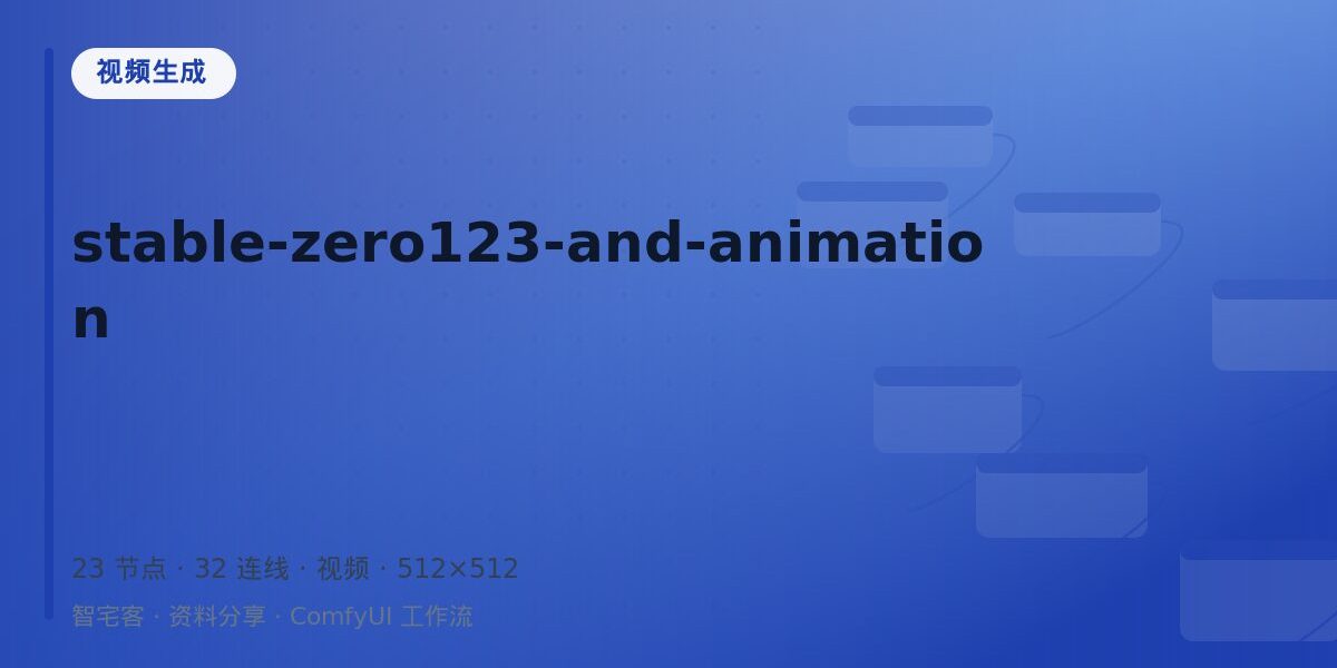 stable-zero123-and-animation 封面