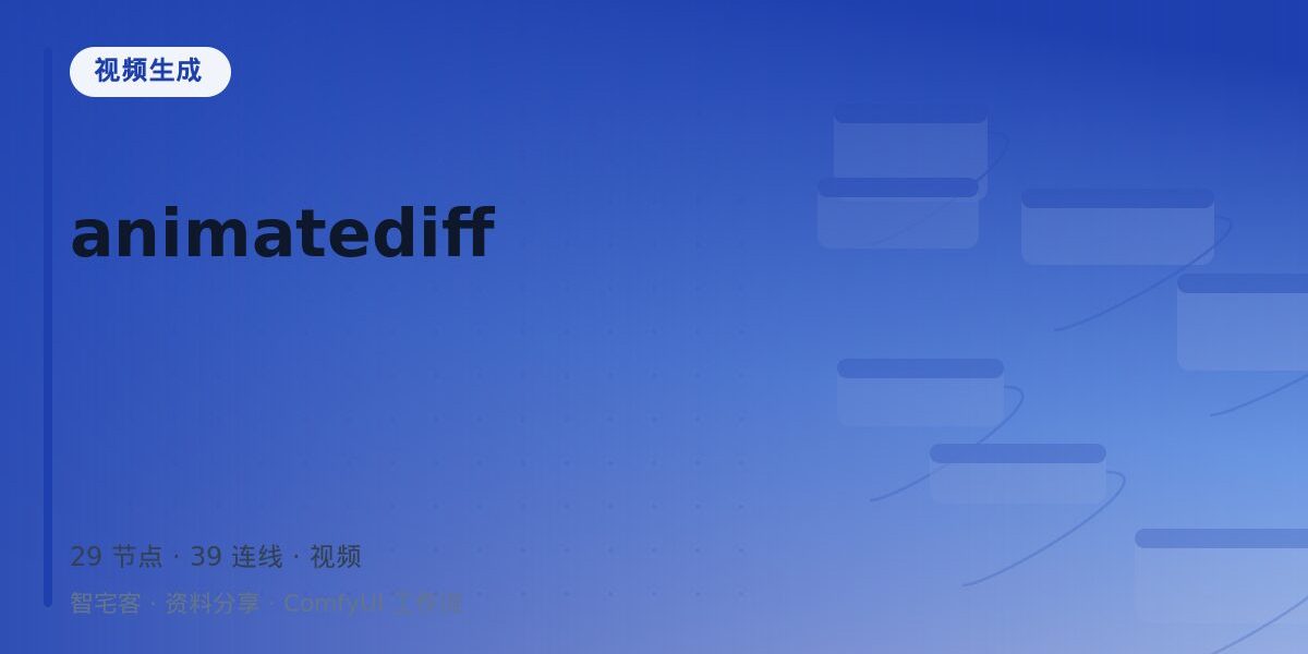 animatediff 封面