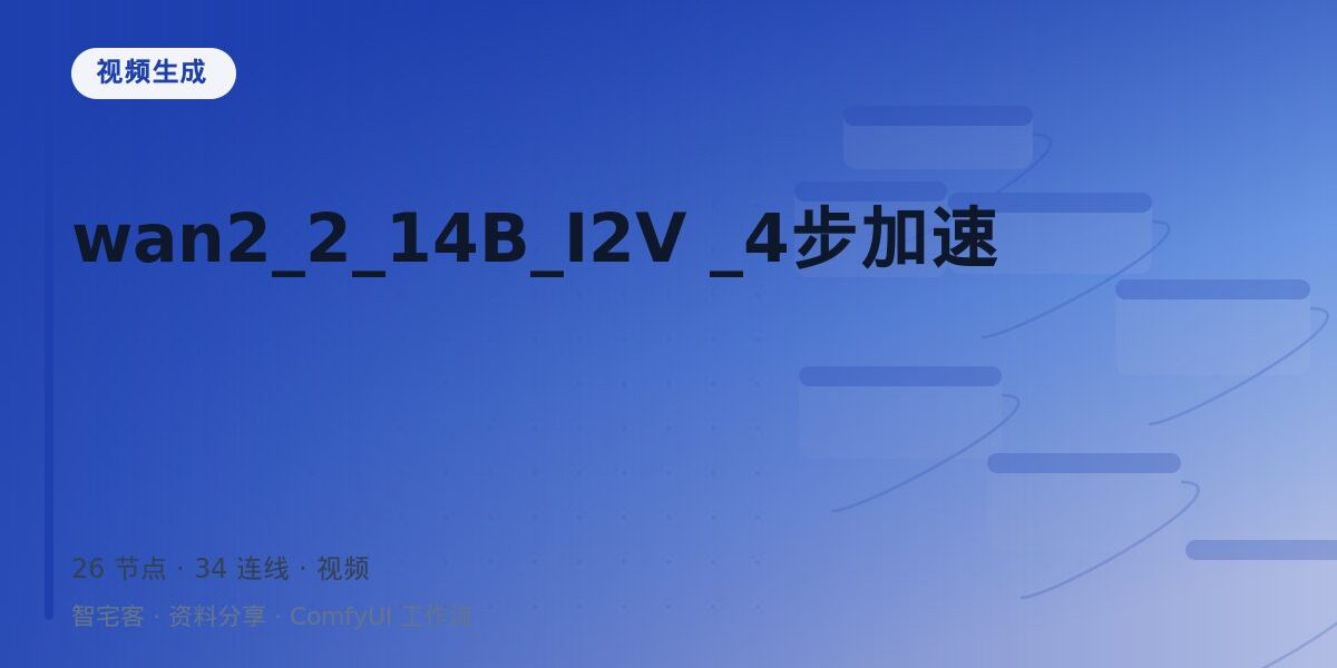 wan2_2_14B_I2V _4步加速 封面