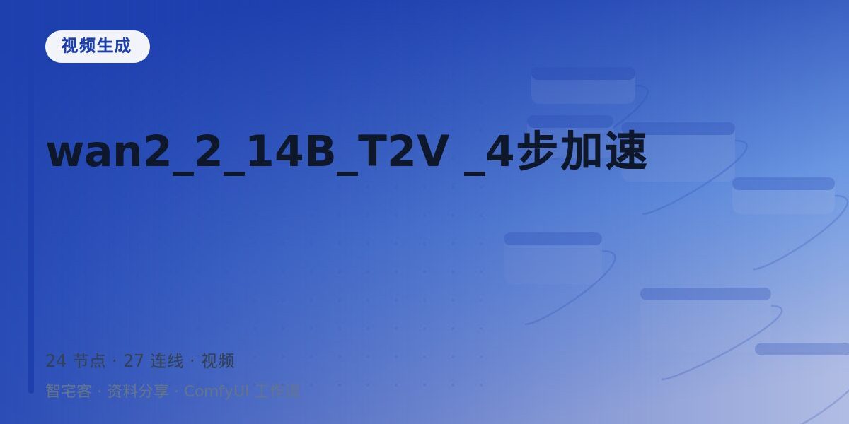 wan2_2_14B_T2V _4步加速 封面