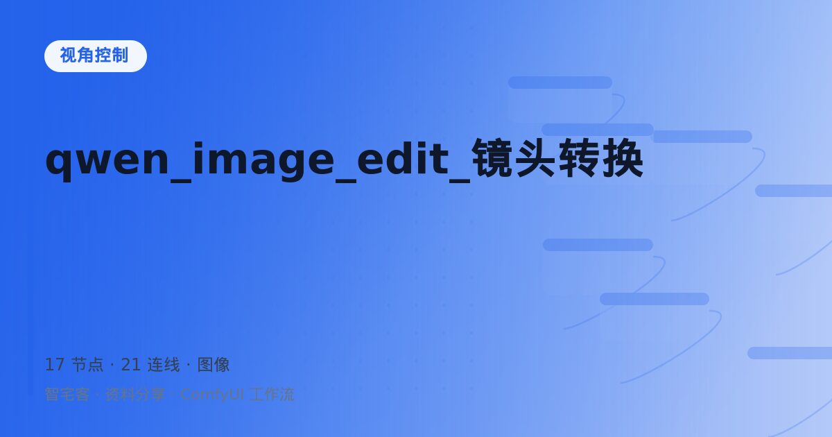 qwen_image_edit_镜头转换