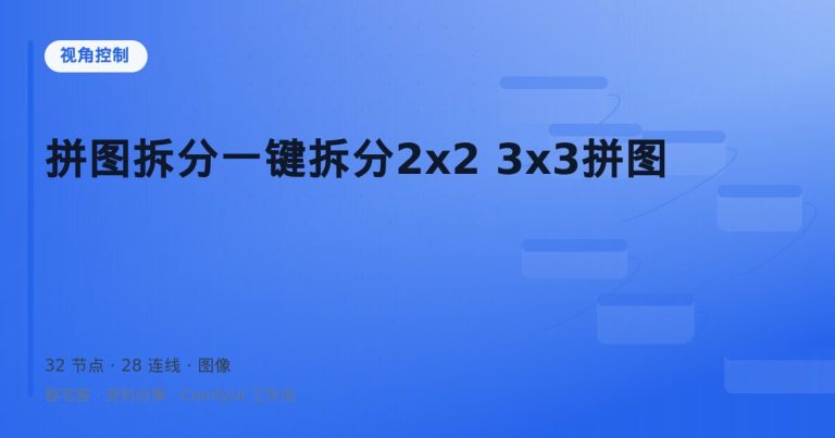 拼图拆分一键拆分2×2 3×3拼图