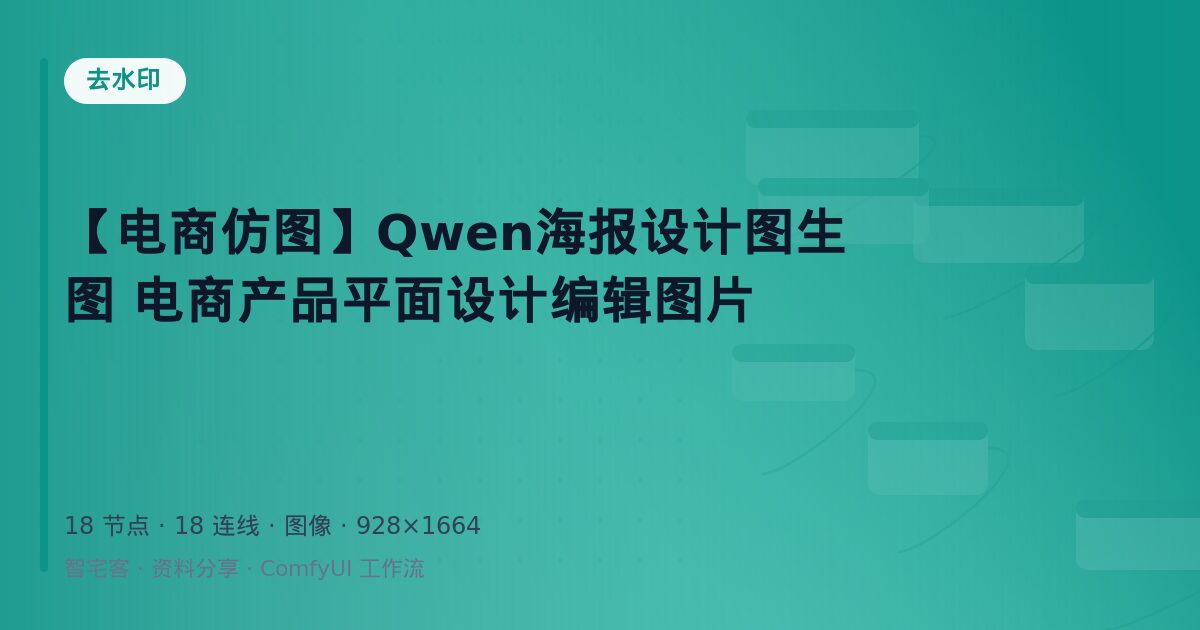 【电商仿图】Qwen海报设计图生图 电商产品平面设计编辑图片